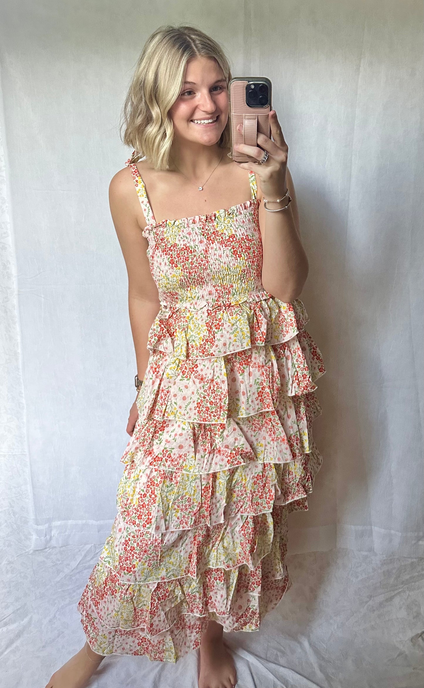 Ruffle Floral Dress