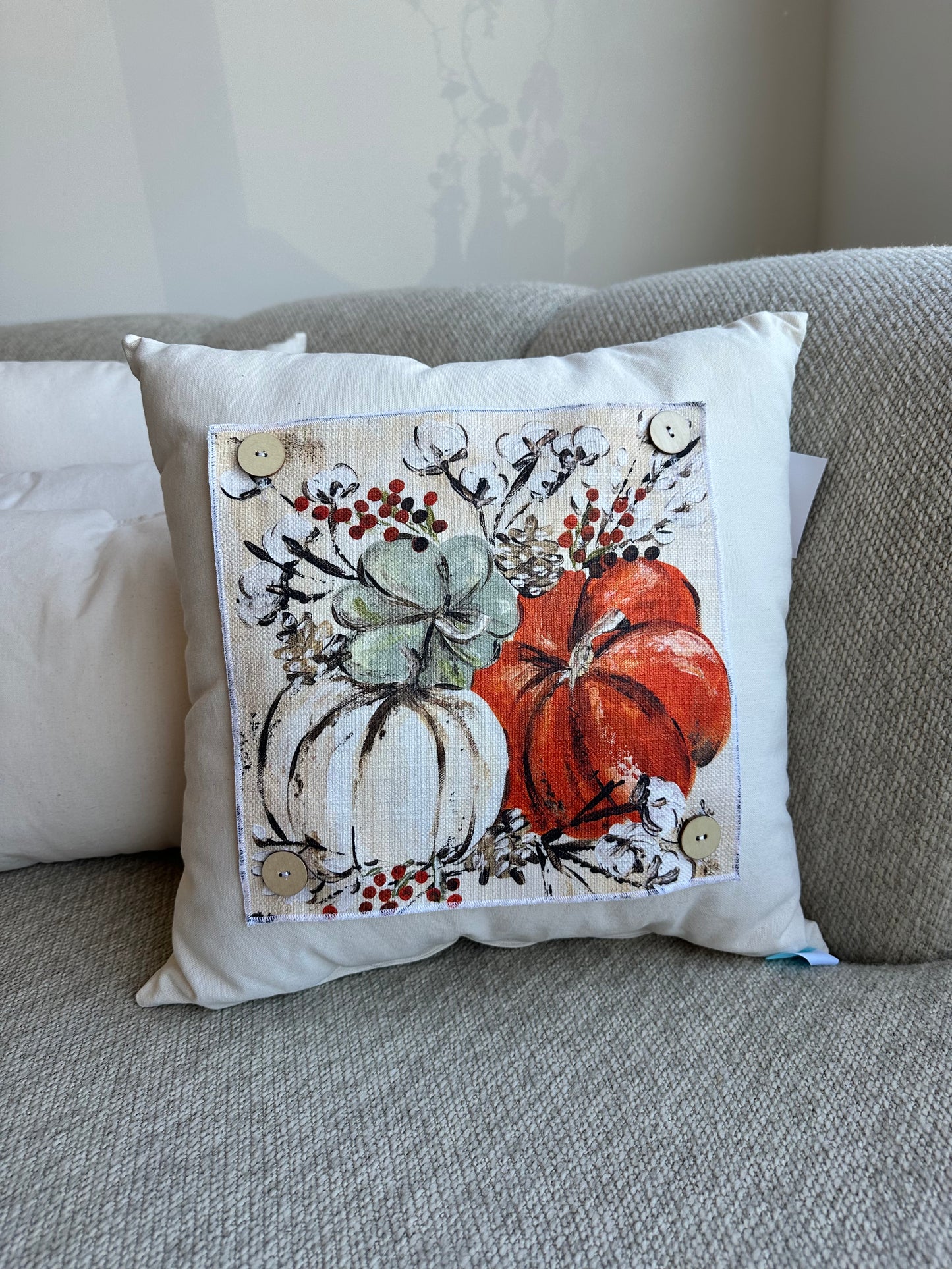 Square Pumpkins and Cotton Pillow Swap