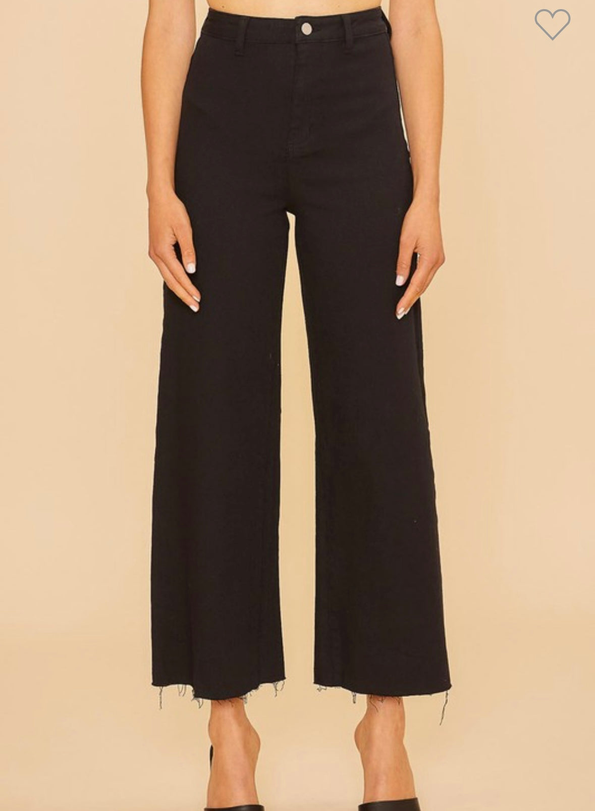 Wide Leg Pants - Black