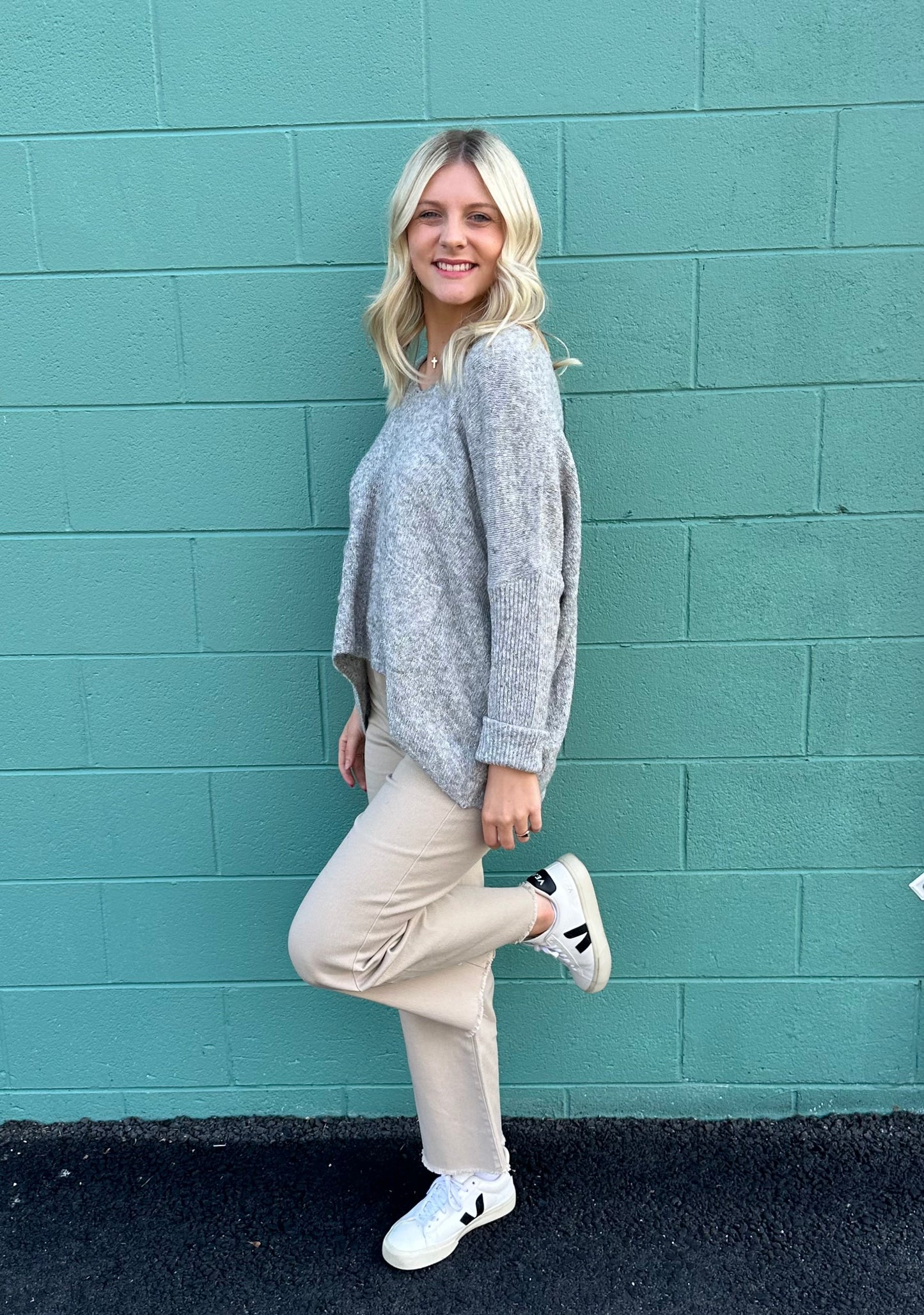 Grey Lightweight Sweater