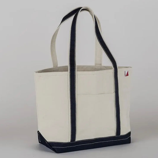 Canvas Medium Boat Tote - Navy