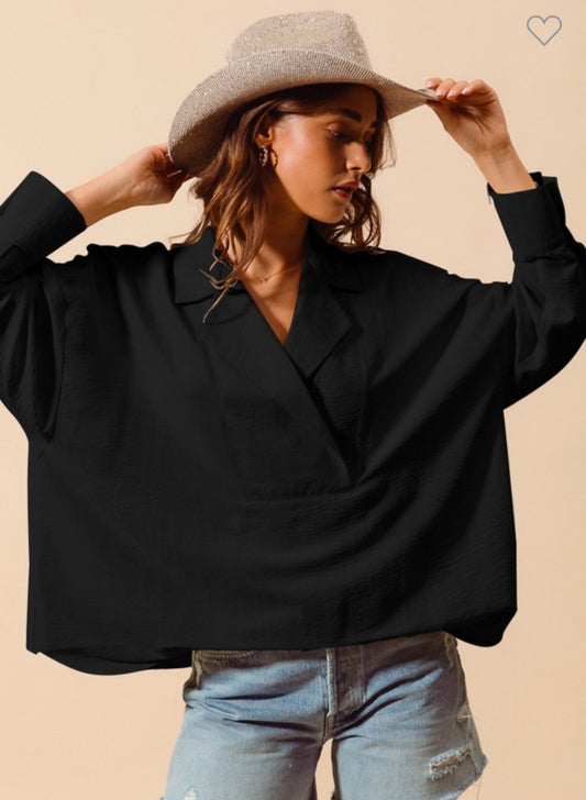 The Haley Blouse - Black